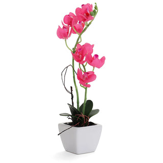 Hot Pink Artificial Orchid - Medium