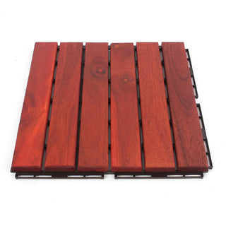 Clay Straight Wood Deck Tiles