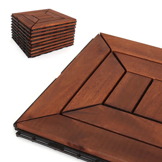 Oiled Acacia Diamond Deck Tiles