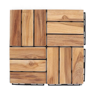 Teak Checker Deck Tiles