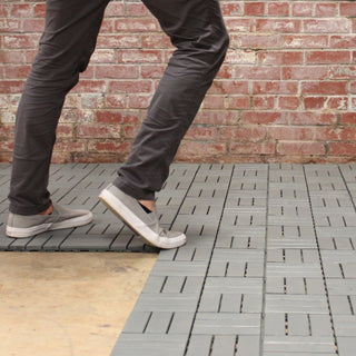 Modern Grey Checkered Deck Tiles