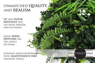 Spider Fern Greenery Panels