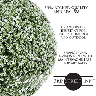 11" Medium Baby's Breath Topiary Ball