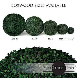 11" Medium Boxwood Topiary Ball