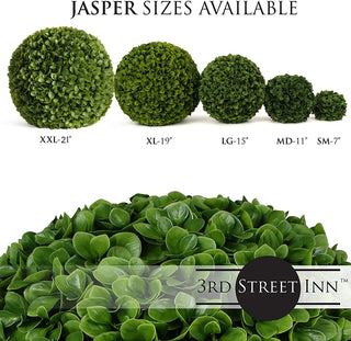 Jasper Topiary Ball Assortment - 7", 11", 15"